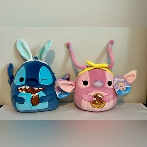 8” Disney Stitch and Angel Easter Squishmallows